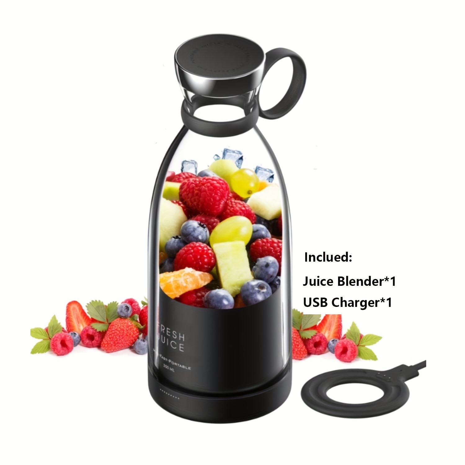 Portable Blender Electric Juicer Fruit Mixers 4000mah Usb - Temu