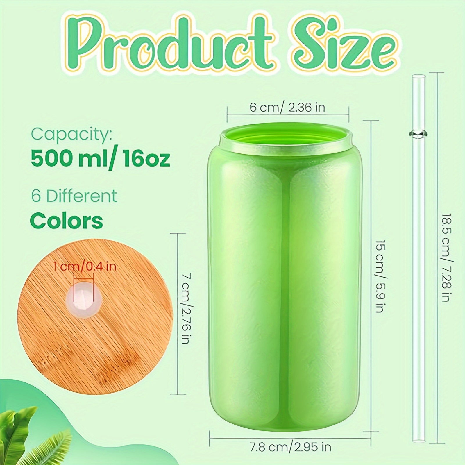 Sublimation Glass Blanks With Lid And Straw Beer Can - Temu
