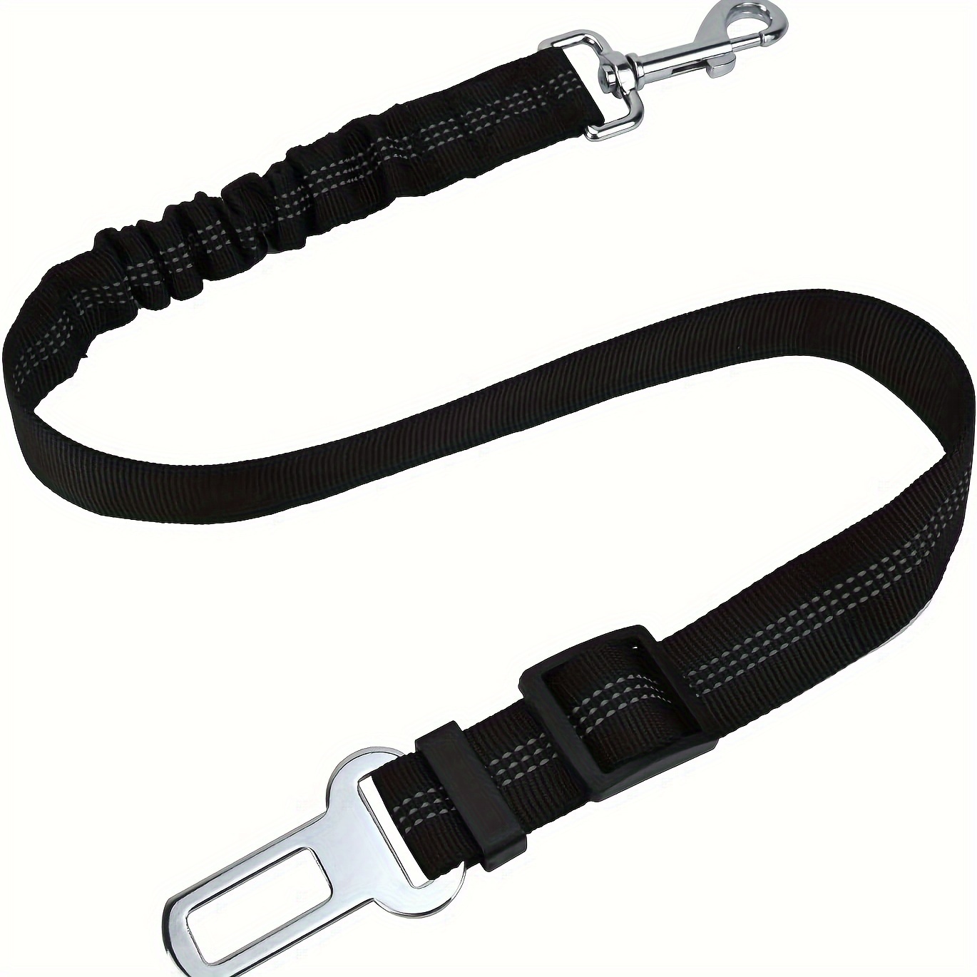 

1pc Dog Seat Belt, Dog Belt With Elastic Buffer, Adjustable Safety Dog ​​car Seat Belt