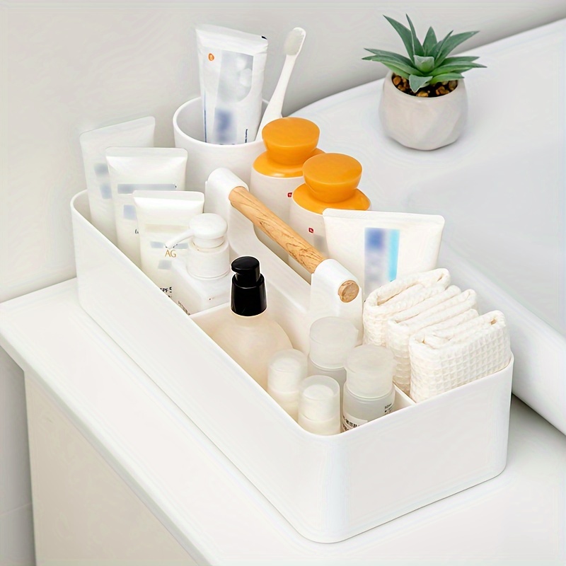 Bathroom Washstand Shelf Box Desktop Cosmetics Portable - Temu Australia