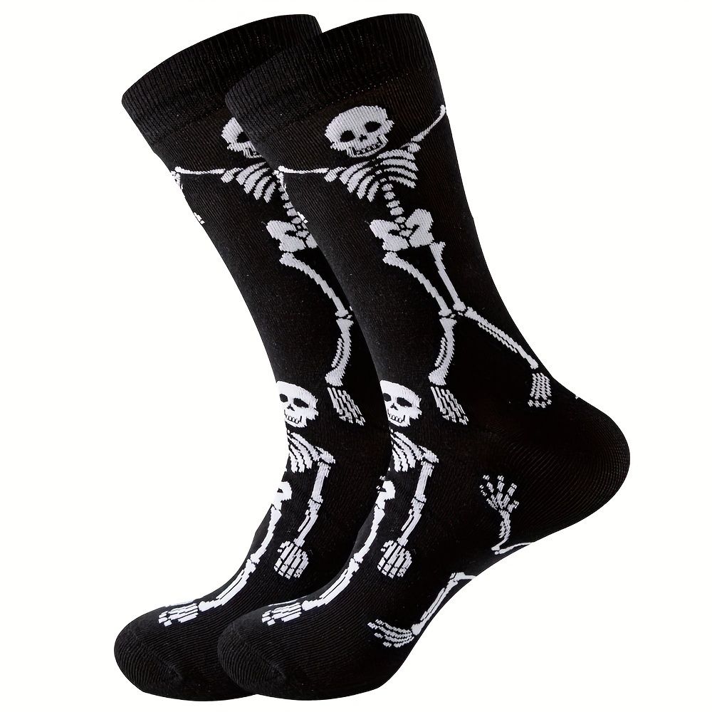 Skeleton Knee High Socks