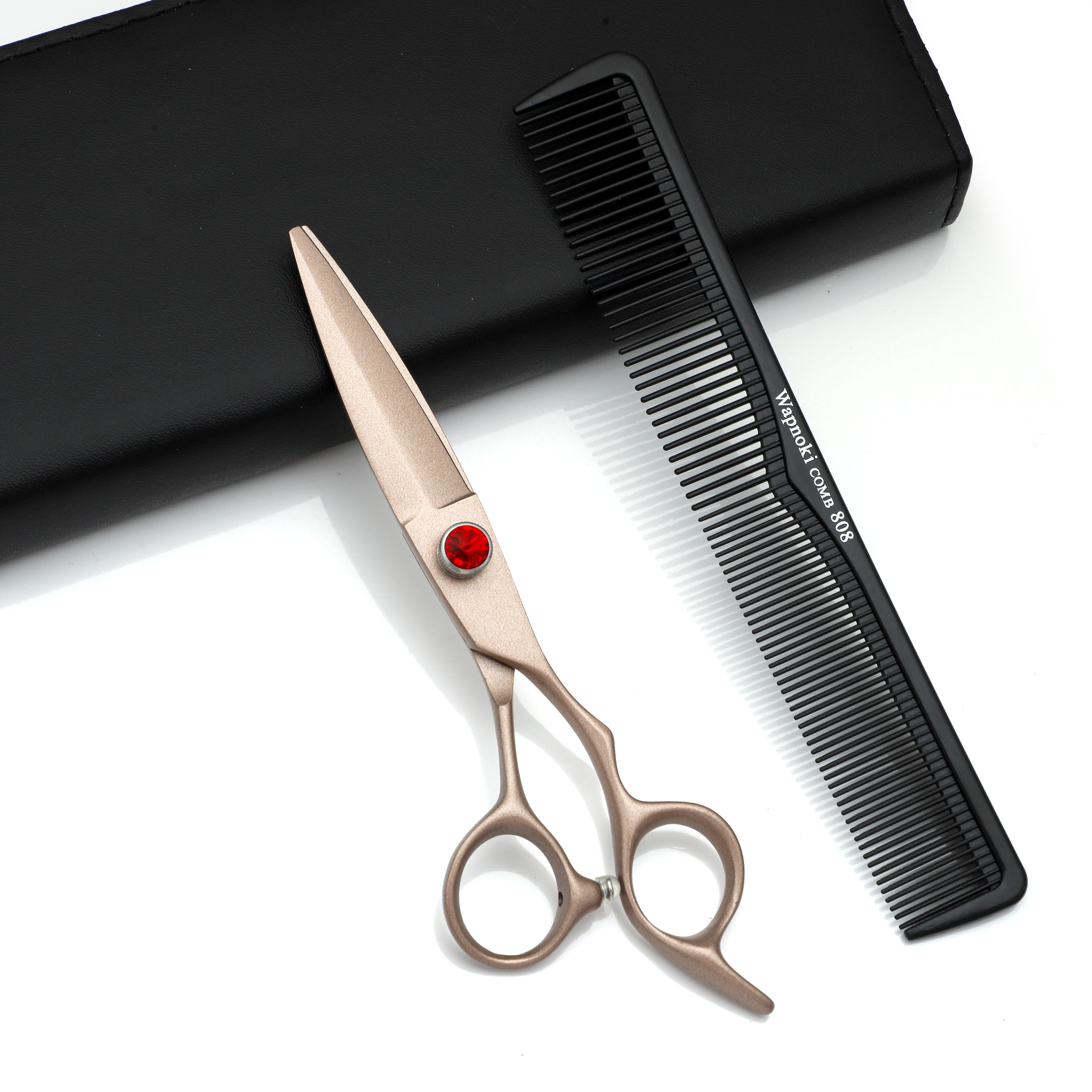 Barber Hairdresser Scissors Comb As A Heart Gift Art Print by NAO