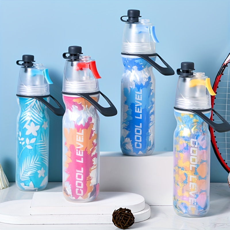 Creative Double layer Sports Spray Water Bottle Dual purpose - Temu