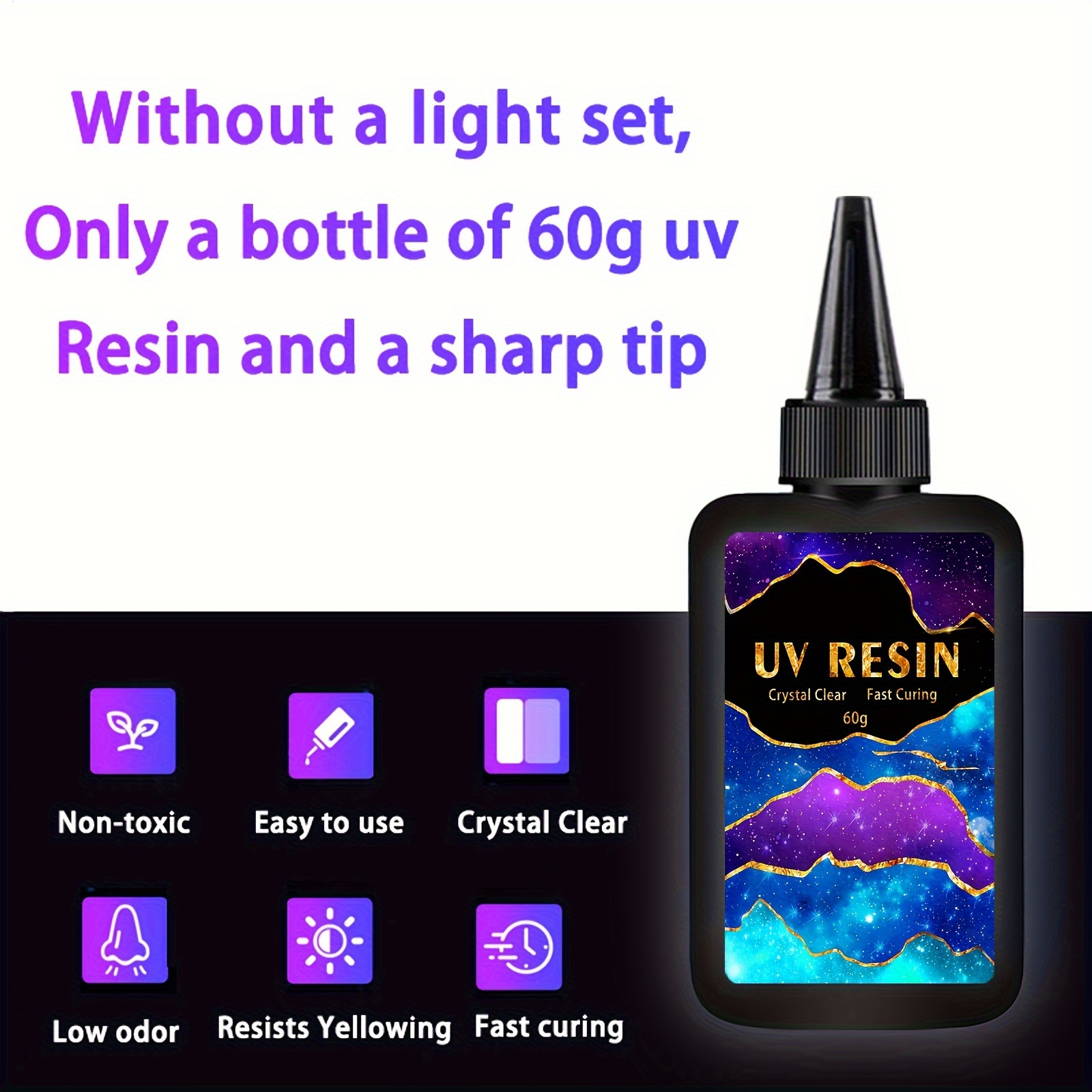 Resina uv transparente 60gr