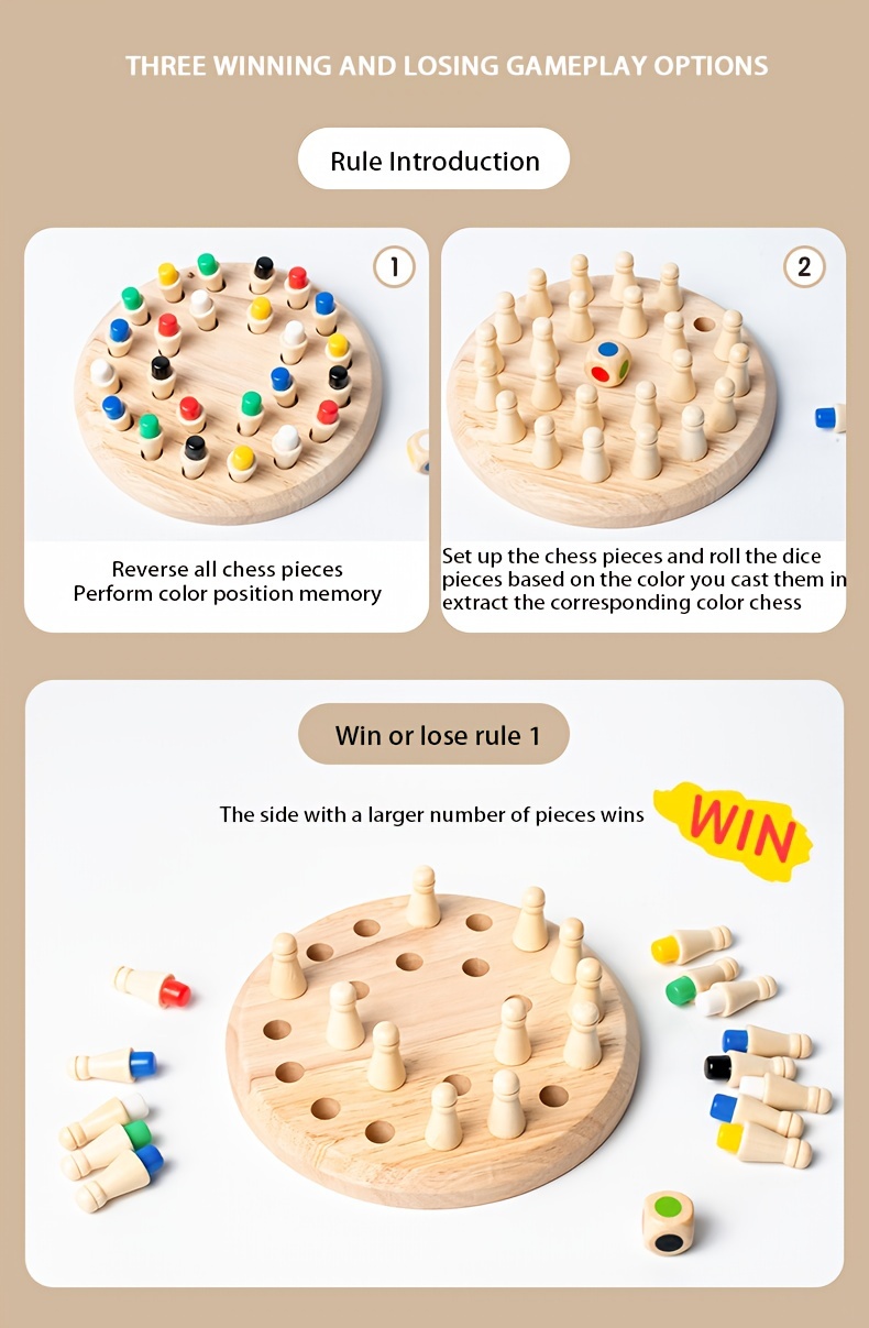 brain memory chess toy for brain memory training and concentration training parent   game chess details 4