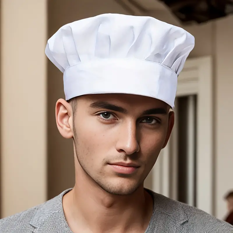 1pc Cappello Chef Elegante Hotel Cappello Cameriere Cucina - Temu Italy