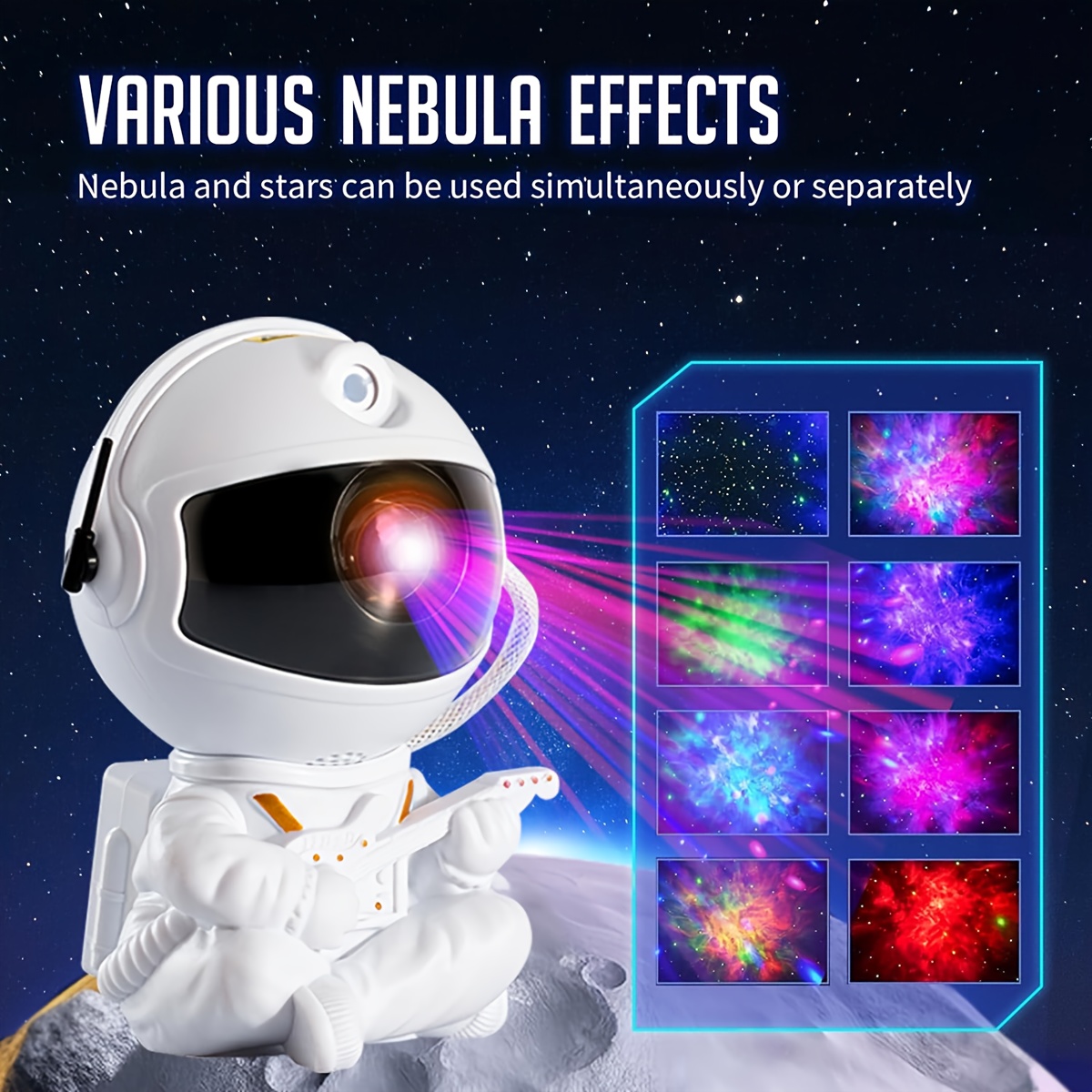 Remote Control Timing Led Nebula Night Light Star Projector - Temu