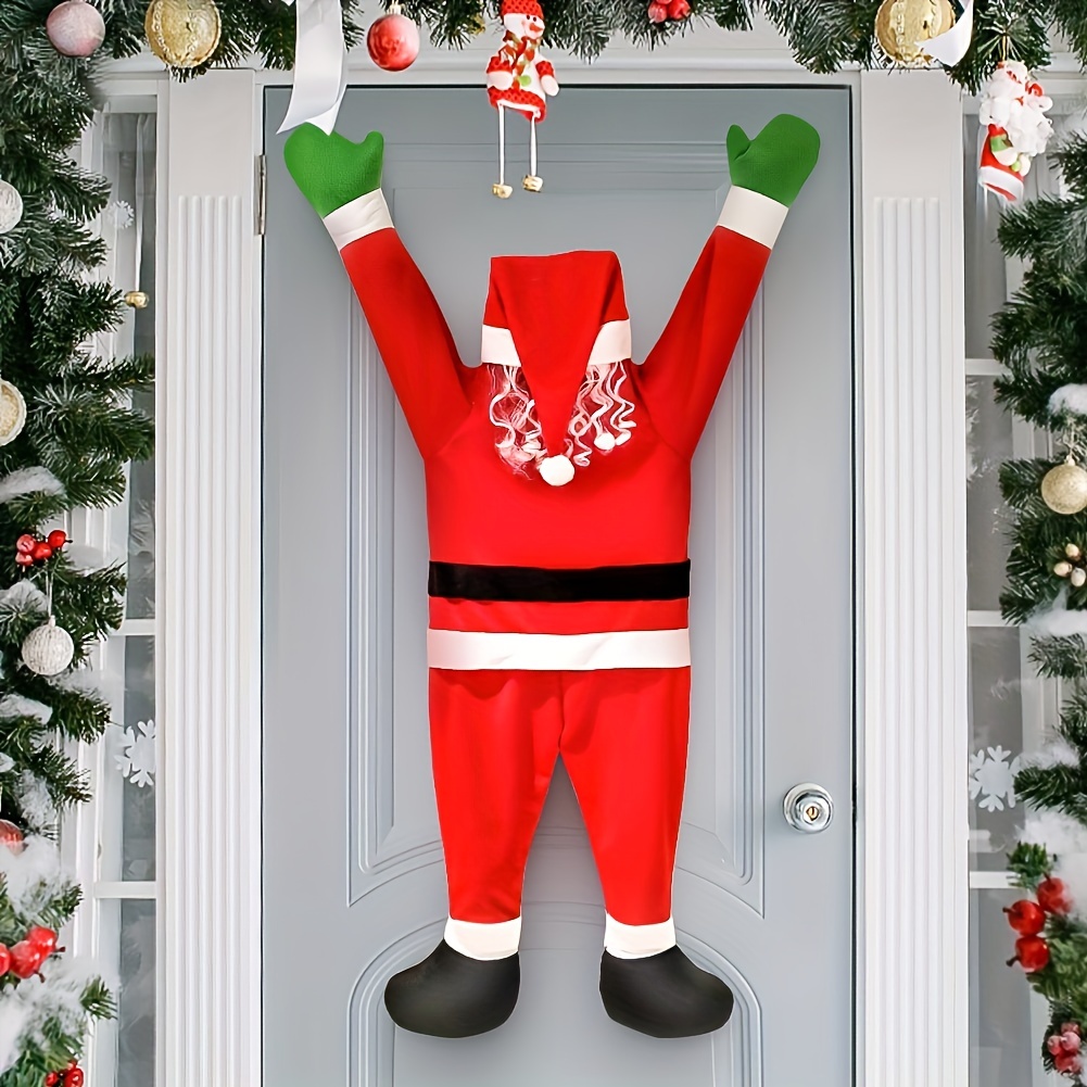 2024 Christmas Santa Claus Christmas Tree Decorations Car Interior Hangs  Acrylic Pendant Hanging Accessories Room Decor Party