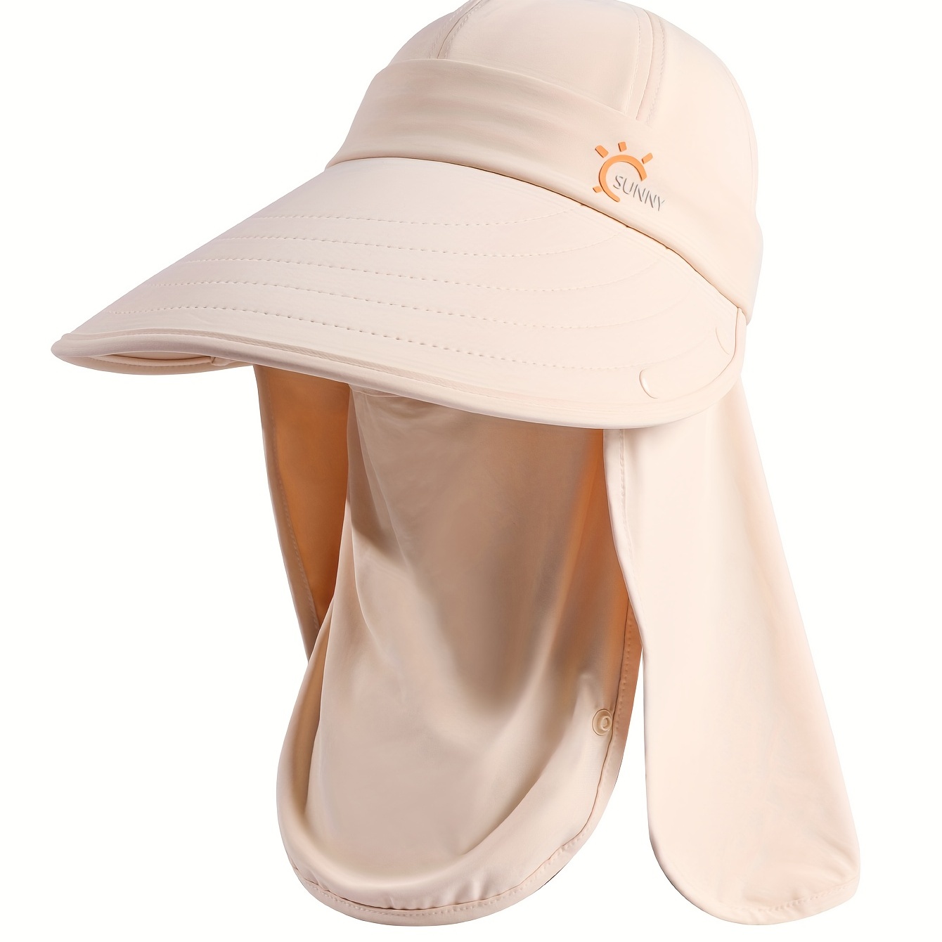 Solid Color Sun Hat Neck Gaiter Uv Protection Mask - Temu Bahrain