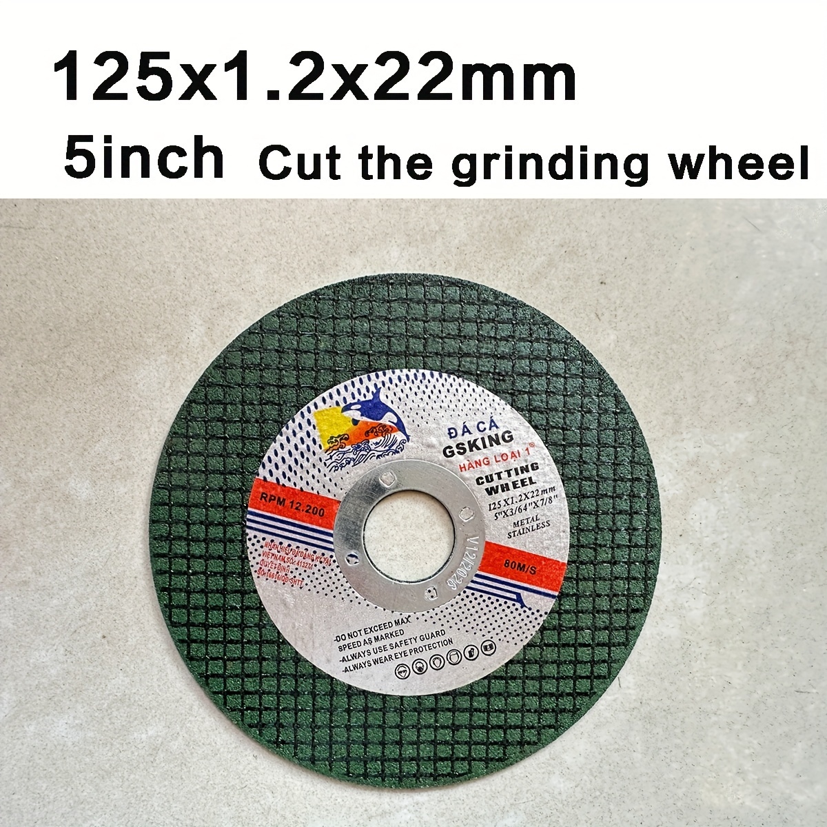 

3/10/25pcs Cutting Piece 125x1.2x22mm/5 Inches Resin Grinding Wheel Saw Blade Metal Stainless Steel Special Cutting Piece Grinding Piece