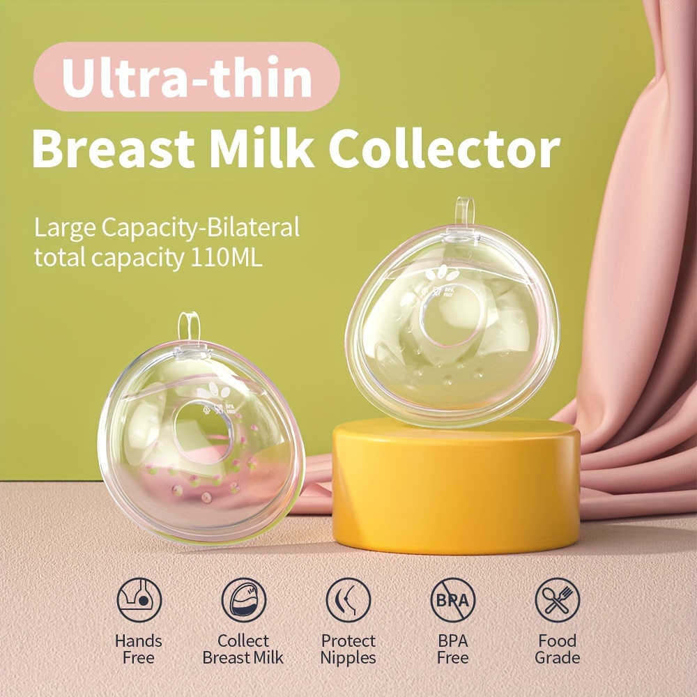 Recolector de leche materna Conchas para el pecho Tazas de lactancia  ahorradoras de leche para un gran suministro de leche, almohadillas  desechables p
