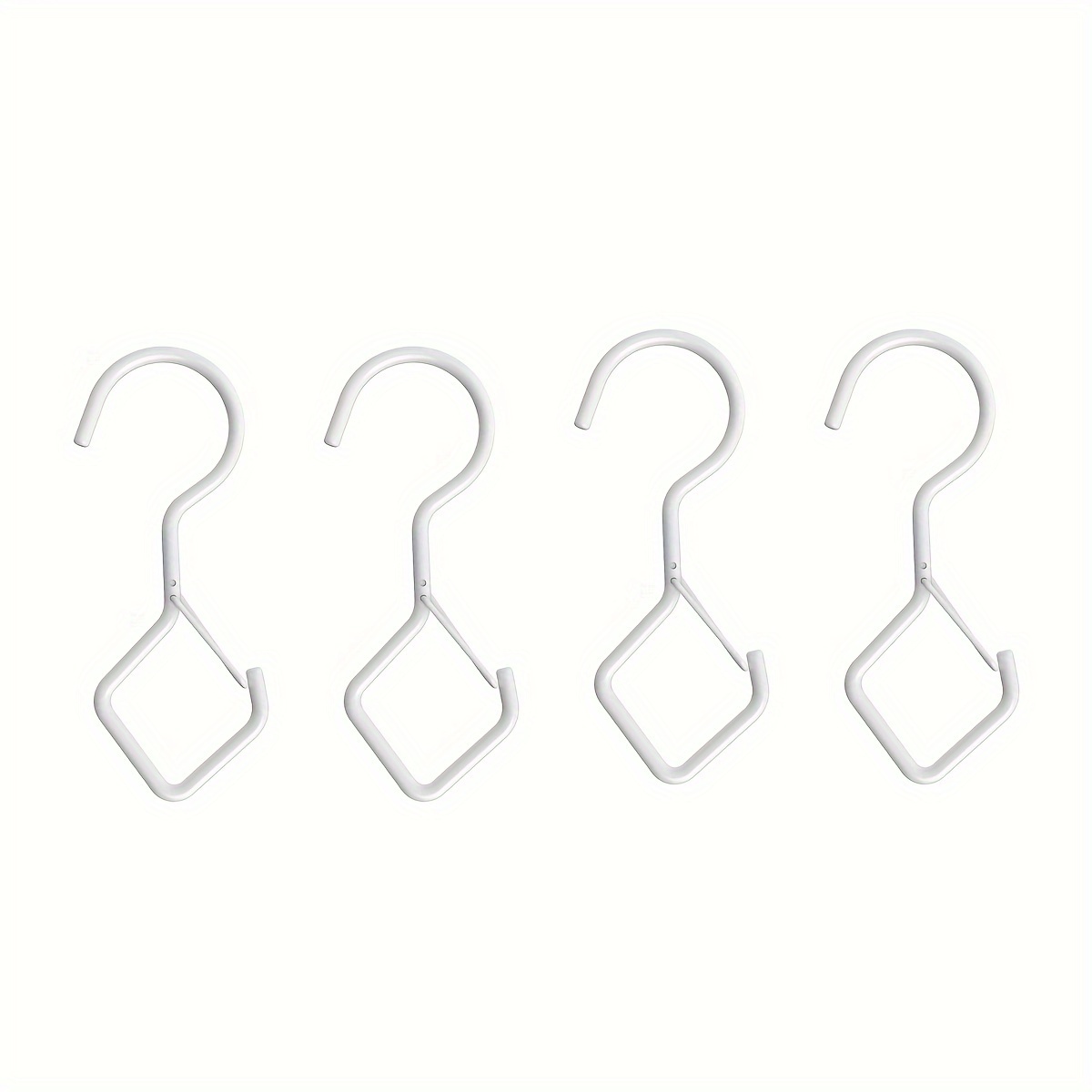 4pcs Shaped Hooks For Hanging Windproof S Hooks Heavy Duty Safety Buckle S  Hooks For Hanging
