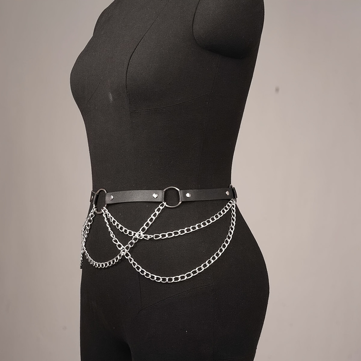 New Women'S Tassel Chain Thigh Garter with Circular Decorations, Gothic  Garter, Punk-Style Leg Warmers, Suitable for Everyday Wear.