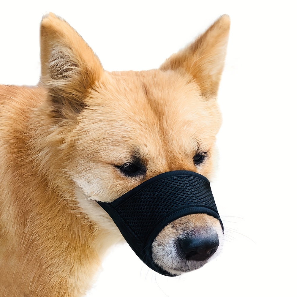 Keep Your Dog Safe and Comfortable with Soft Mesh Pet Muzzles - Adjustable and Anti-Biting!