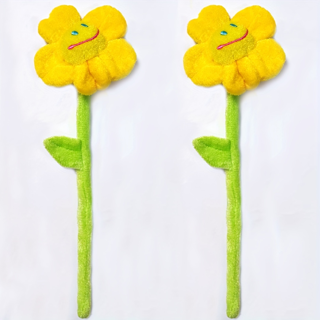 Cute and colorful happy flower plush toy simulation flower