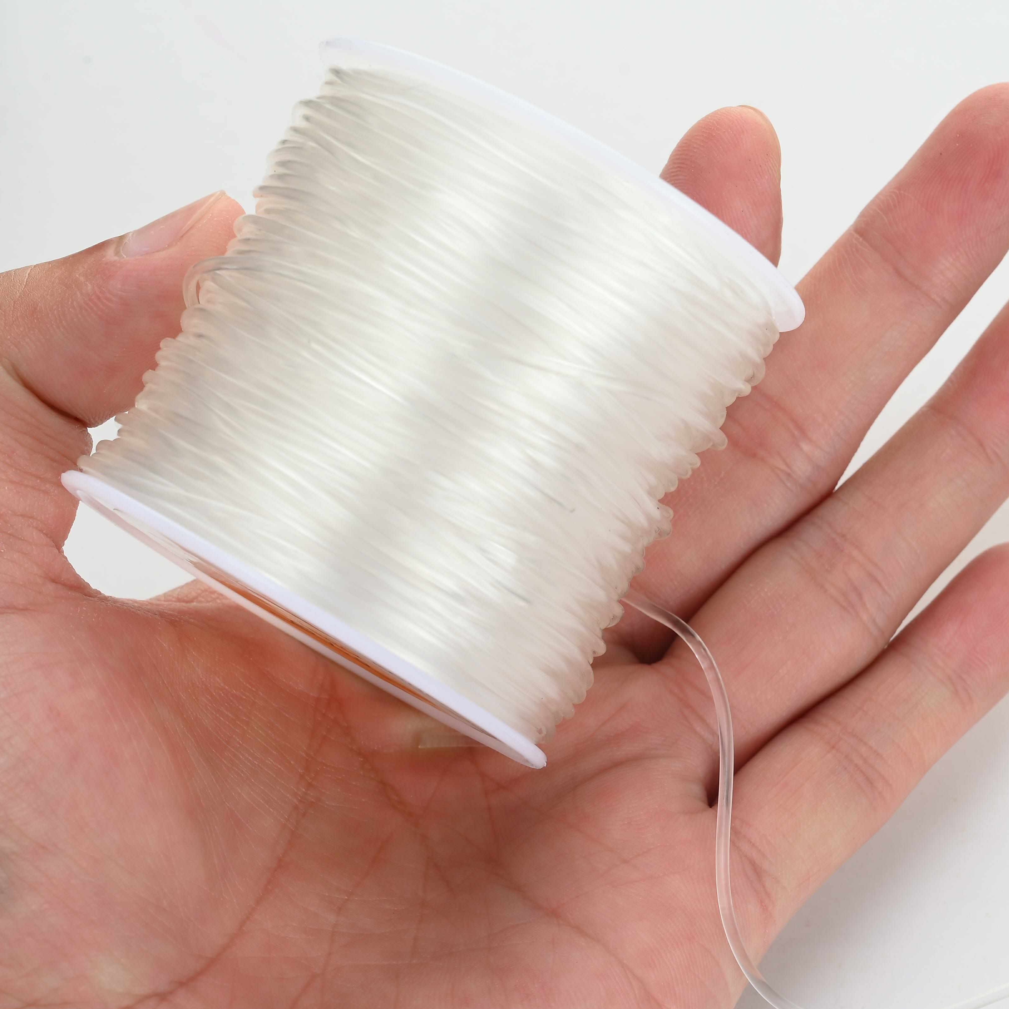 Cheap 1 Roll Clear Elastic Thread Jewelry Making Cord Accessories 100  Meters 0.5mm
