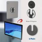 universal tablet wall mount adjustable 90 degrees rotating tablet holder fit for ipad kindle e reader and more