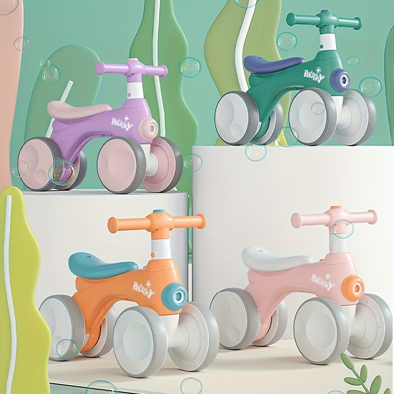 Bicicleta Equilibrio Cuatro Ruedas Niños Niñas Carrito Buggy - Temu