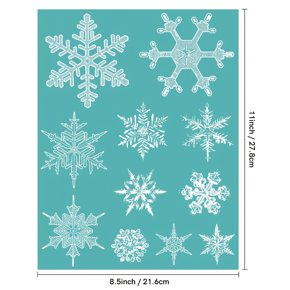 Christmas Snowflake Stencils For Painting Winter Christmas - Temu United  Arab Emirates