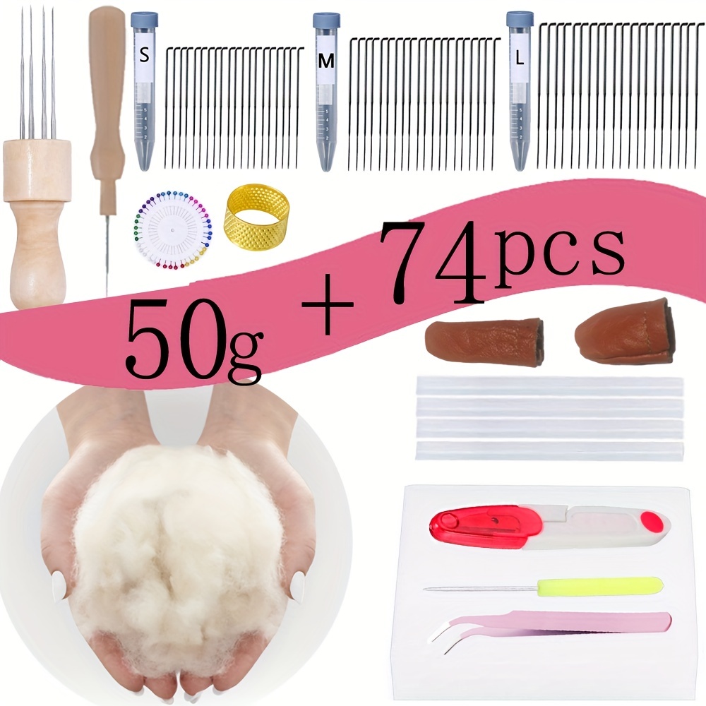 Set Of Needle Felting Kits, Wool Felting Kit With Felting Needles Foam Mat  Instructions, Needle Felting Starter Kit, Needle Felting Kits Beginners For