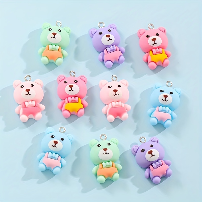 30pcs Creative Bear Charms Creative Pendant Charm for DIY Necklace