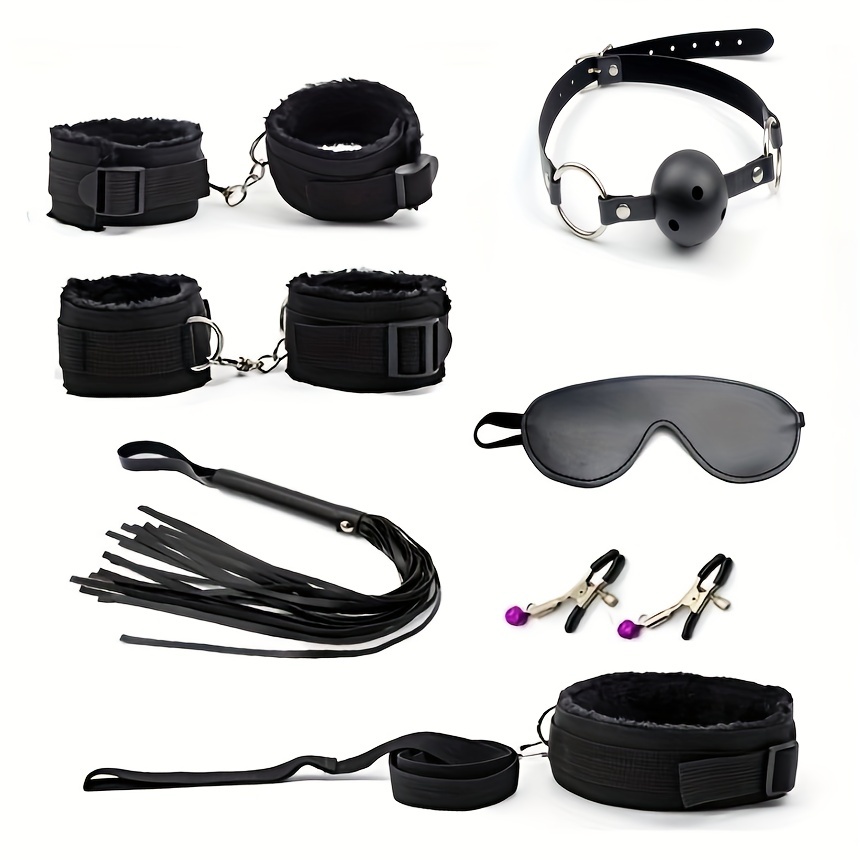 7pcs Bdsm Flirting Set Juguetes Sexuales Fetish Bondage - Temu