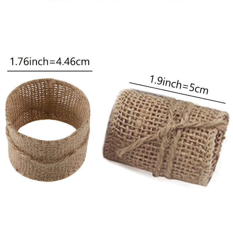 6/12pcs, Wooden Napkin Rings, Handcrafted Wood Napkin Rings, Rustic Style  Napkin Buckles, Perfect For Dining, Anniversaries, Birthdays, And Christmas