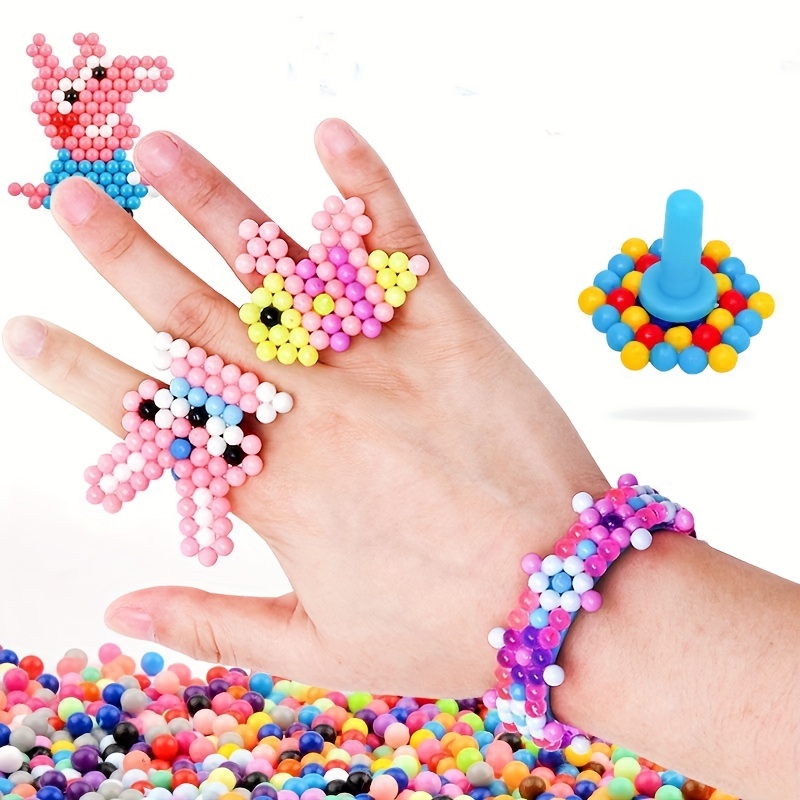 Arts And Crafts for Kids Ages 8-12 Girls Drawing Kids Arts And Crafts Ages  4-8 Pieces Acrylic Beads Multicolor Acrylic Round Loose Beads For Bracelets  And Necklaces Jewelry Making Supplies Random 
