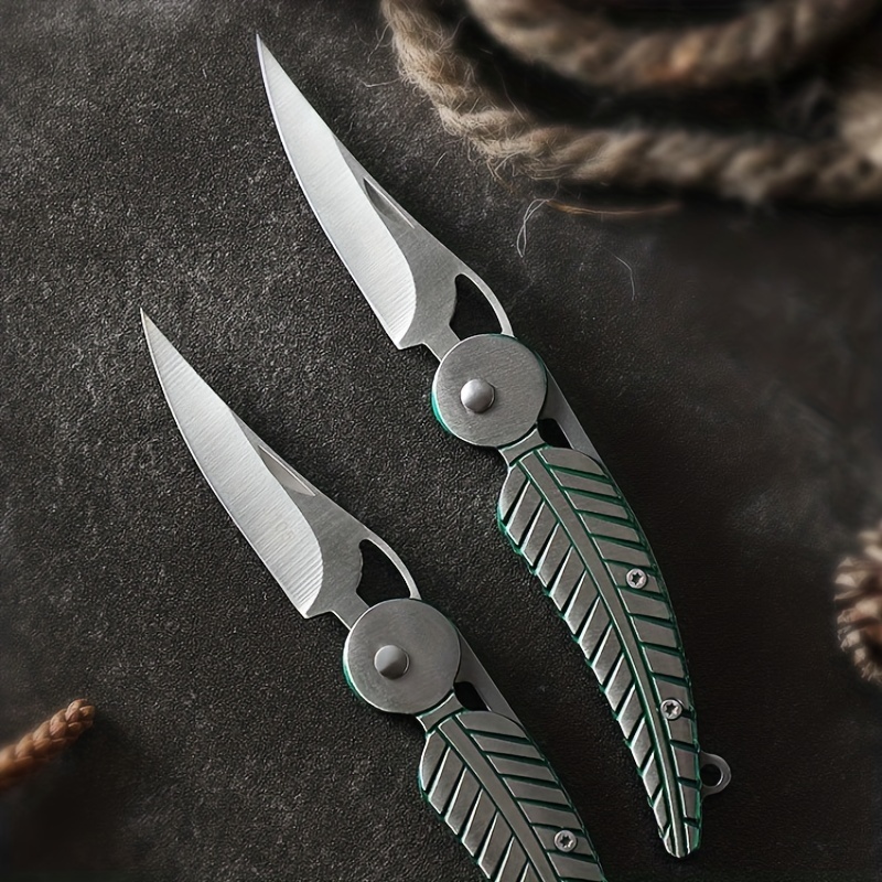 Edc Tool Outdoor Folding Mini Leaf Knife High Hardness Sharp - Temu