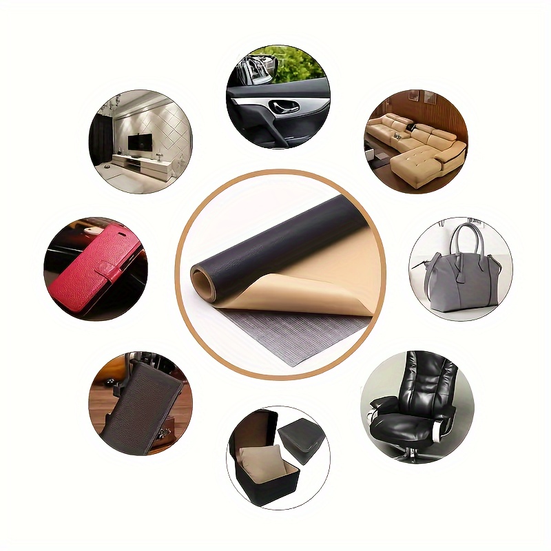 Self Adhesive Leather Patch Sofa Repair Refurbishing Leather Sticker  Furniture Table Chair Patch Adhesive Backed Leather Fabric