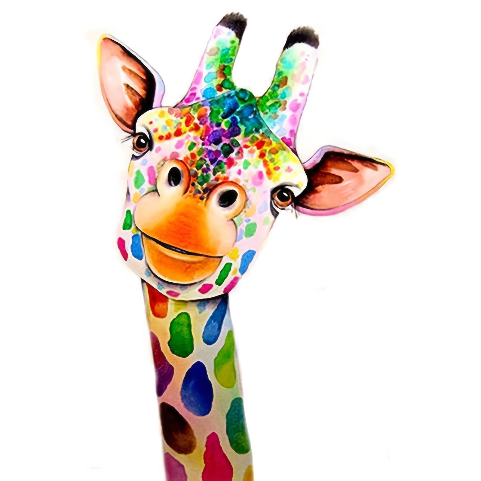 Diamond Painting Smiling Giraffe Diy Animal Rhinestone - Temu United Arab  Emirates