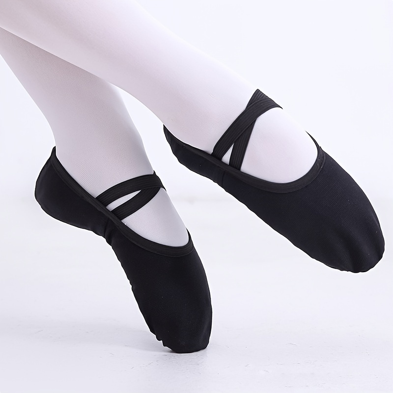 Zapatos Ballet Lona Niñas Balerinas Niñas Chicas Zapatos - Temu
