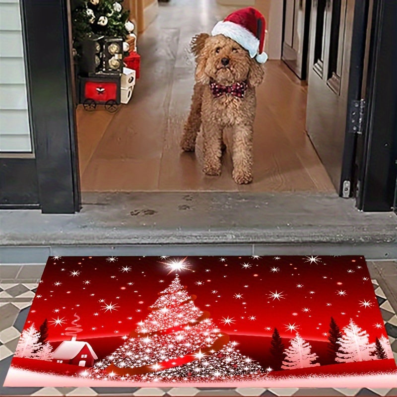 Christmas Themed Diatom Mud Doormat Non slip Waterproof And - Temu