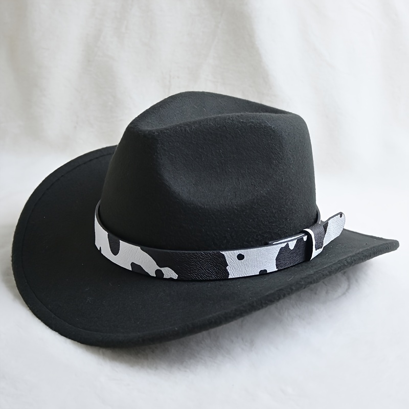 1pc Ethnic Style Cowboy Hat, Decoration With Hat Accessories Belt String