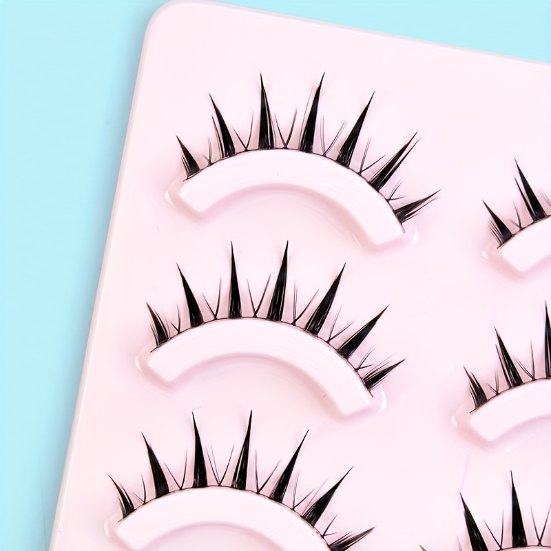 5 Pairs 3D Japanese Style Eyelashes for Cosplay & Natural Look