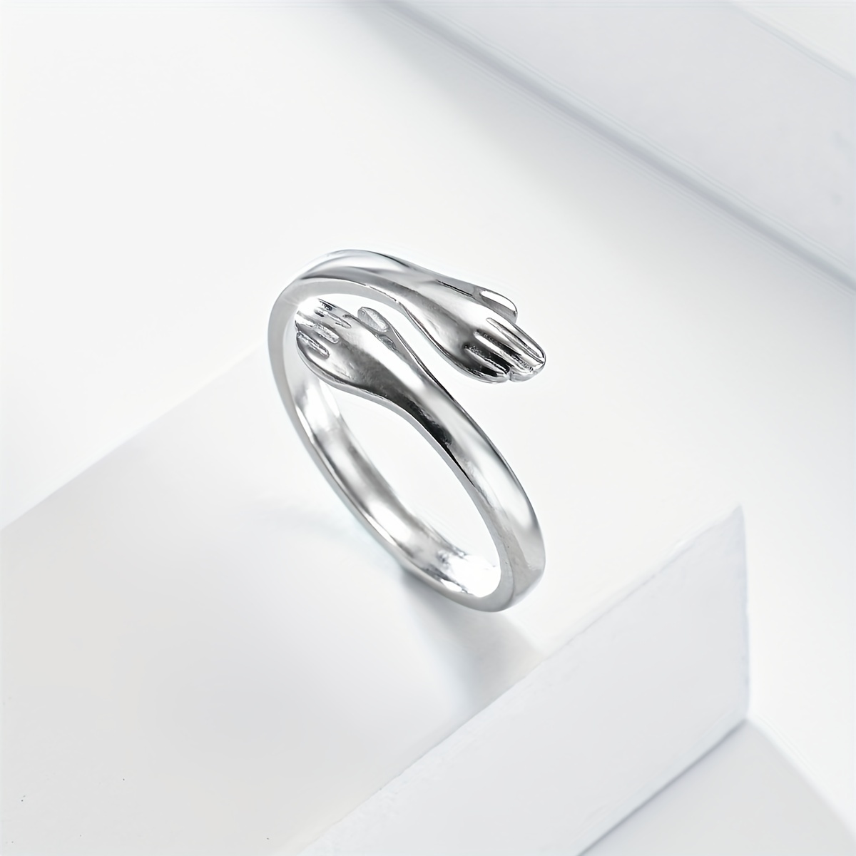 Stainless Steel Hug Ring Decorative Accessories for Men
