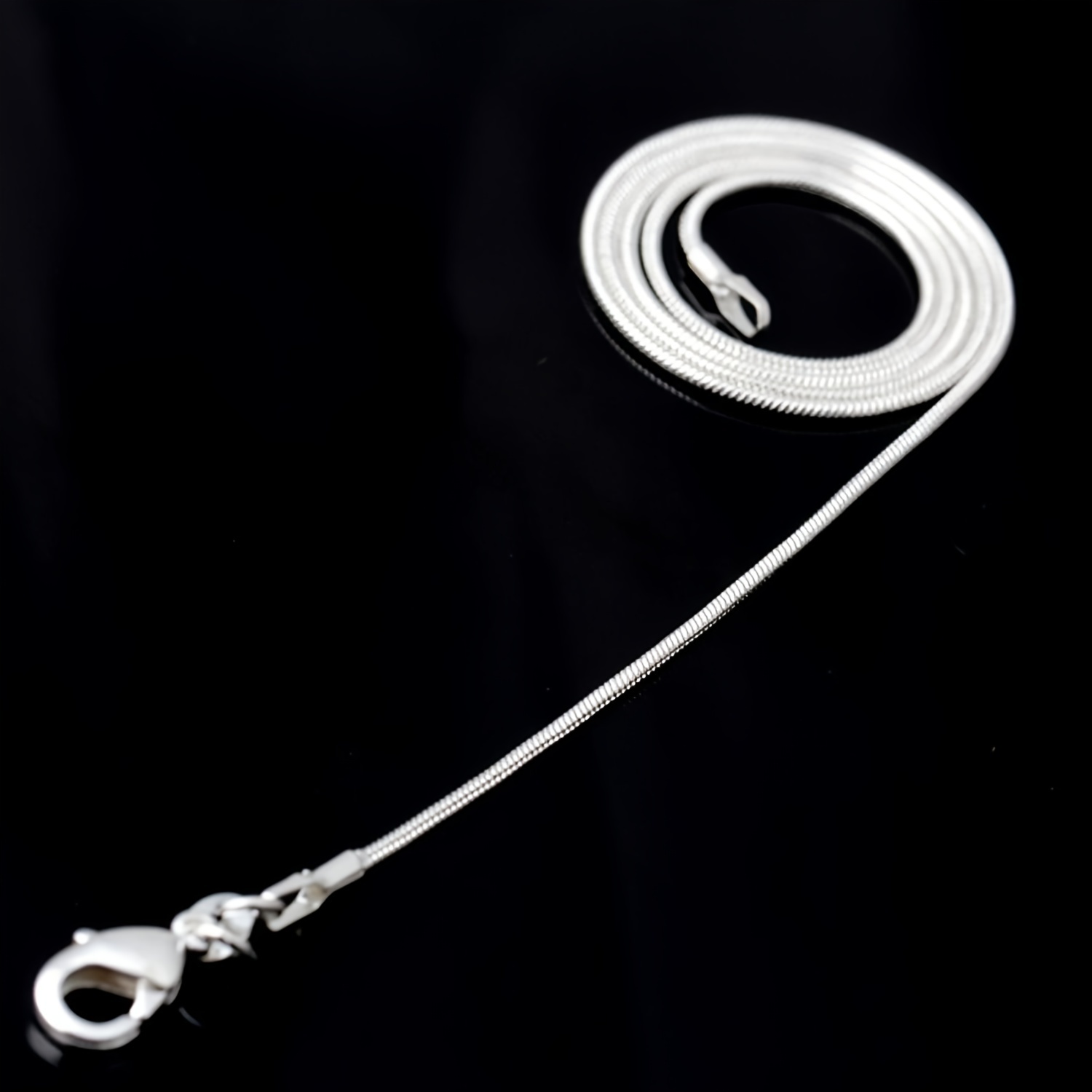 36 Pack Necklace Chain Silver Plated Necklace Snake Chains Bulk For Jewelry  Making 