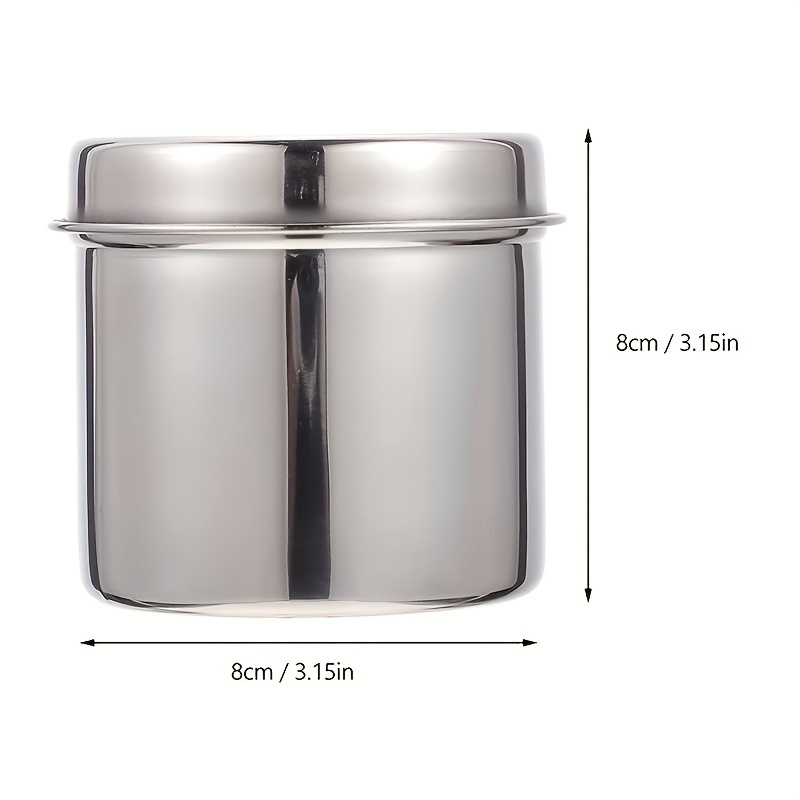 1pc Stainless Steel Airtight Food Storage Container With Lid