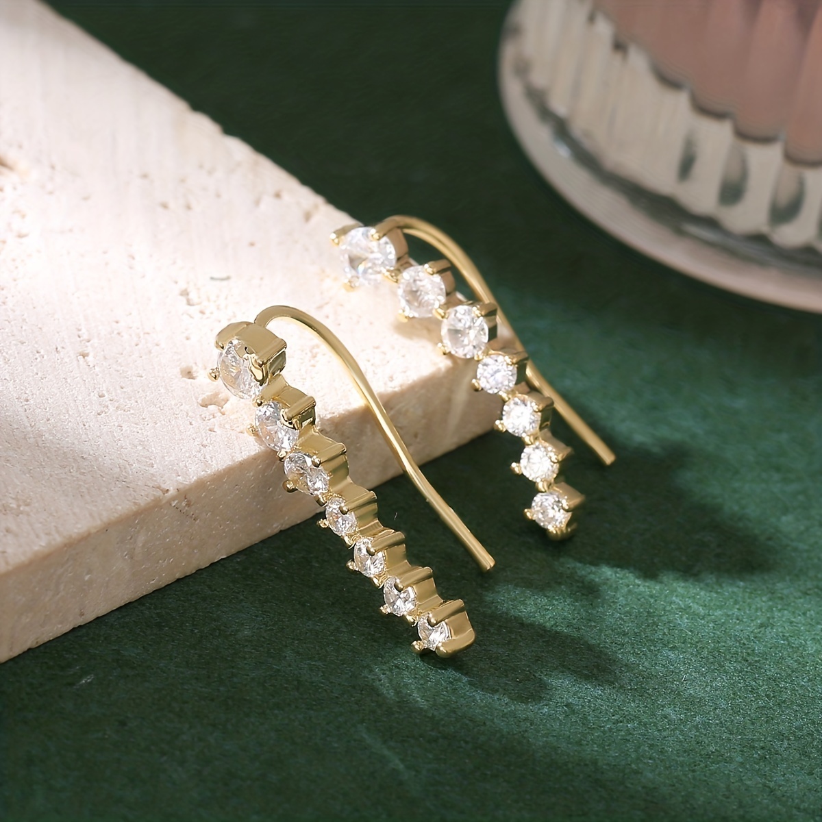 7pcs Zirconia Bridal Ear Studs Set