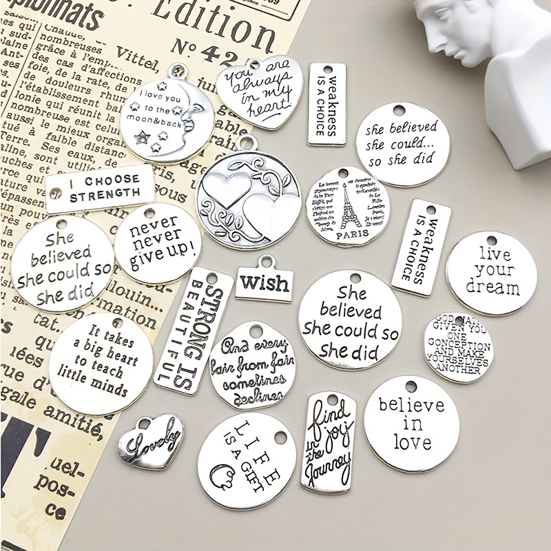 WYSIWYG 20pcs 21x20mm Bee Charms For DIY Jewelry Making Antique Silver  Color Zinc Alloy Charms Pendant Jewelry Findings