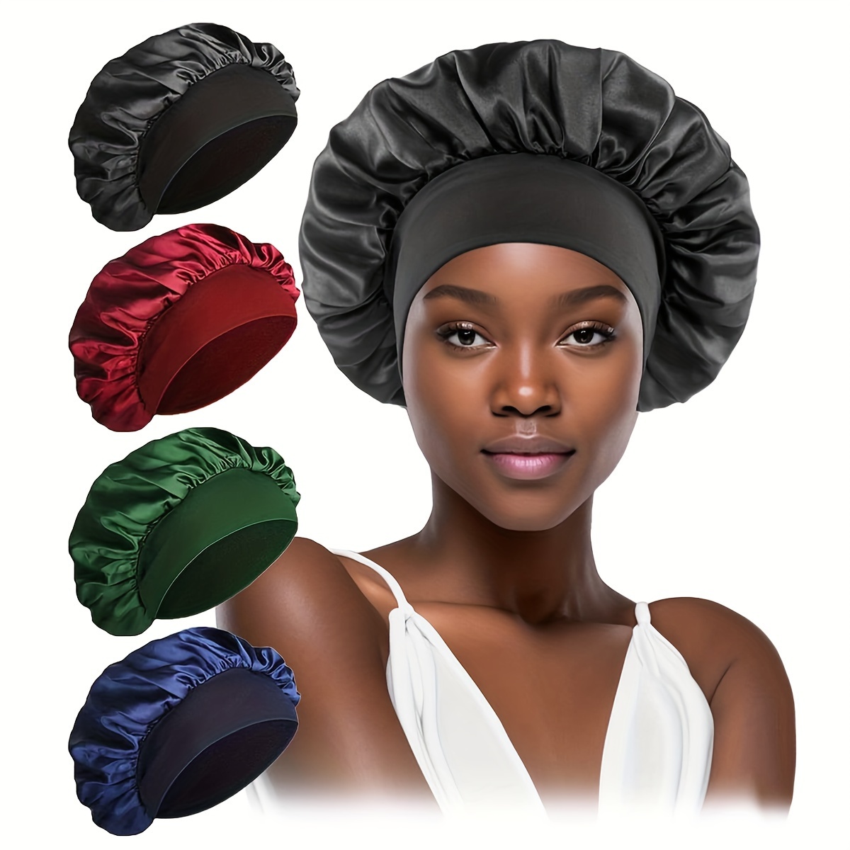 Hair Bonnet Sleeping Shower Reusable Adjusting Hair Care Temu