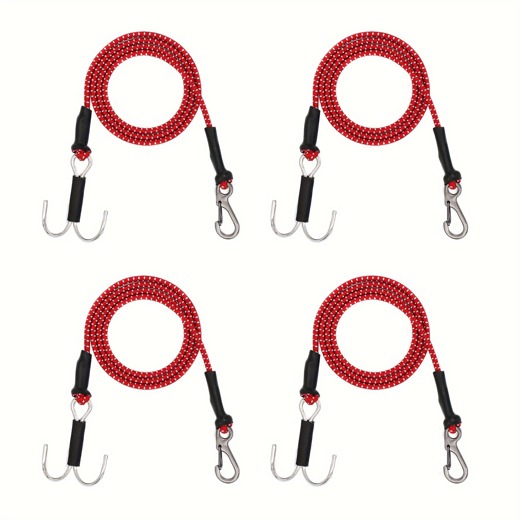 Steel Tow Wire Metal Hooks Tow Rope Red For 1/10 Axial SCX10 RC4WD CC01  Crawler