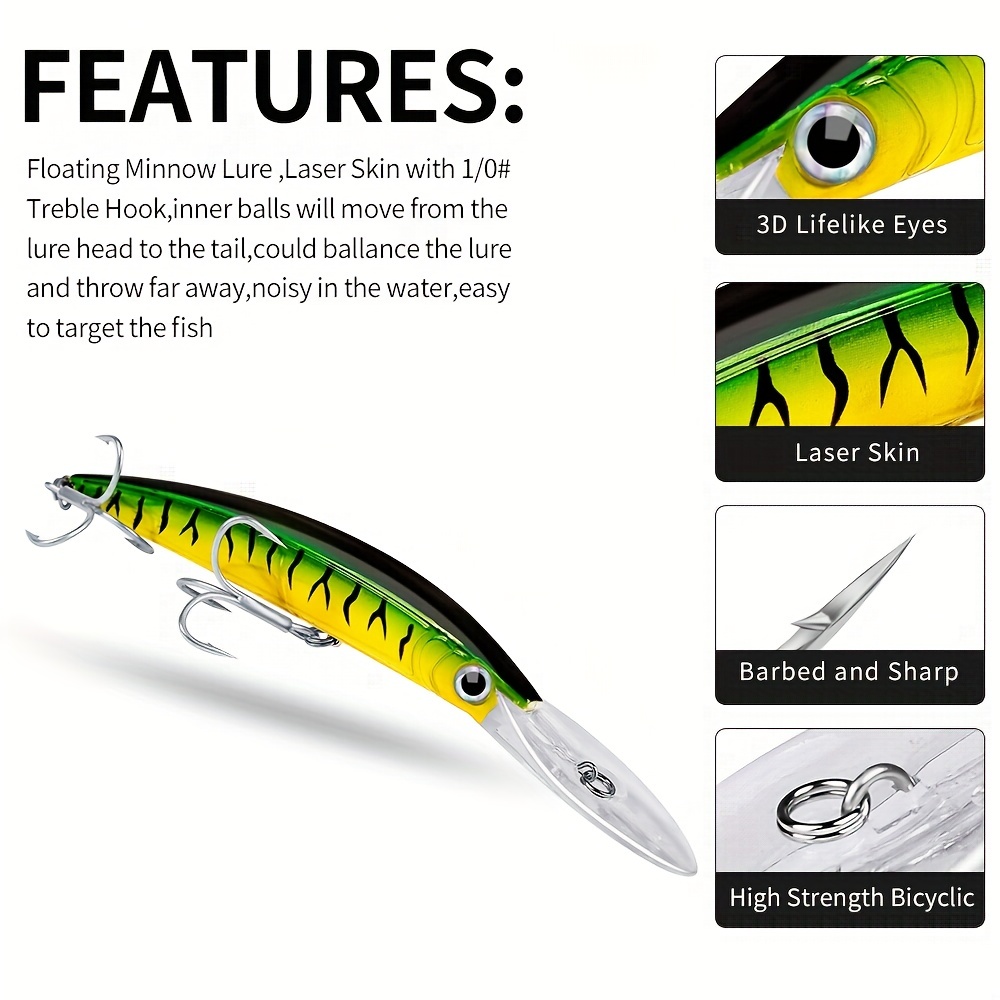 3D Bionic Minnow Fishing Lure Hard Bait (Multiple Variety's)