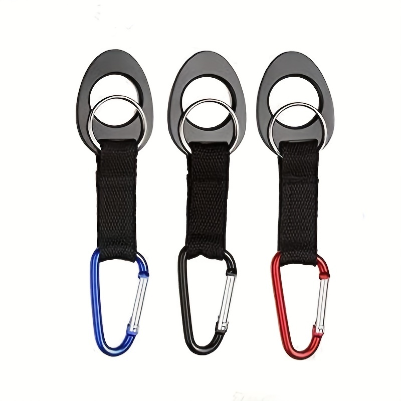 Durable Silicone Water Bottle Holder Clip Hook Carrier with Carabiner  attachment