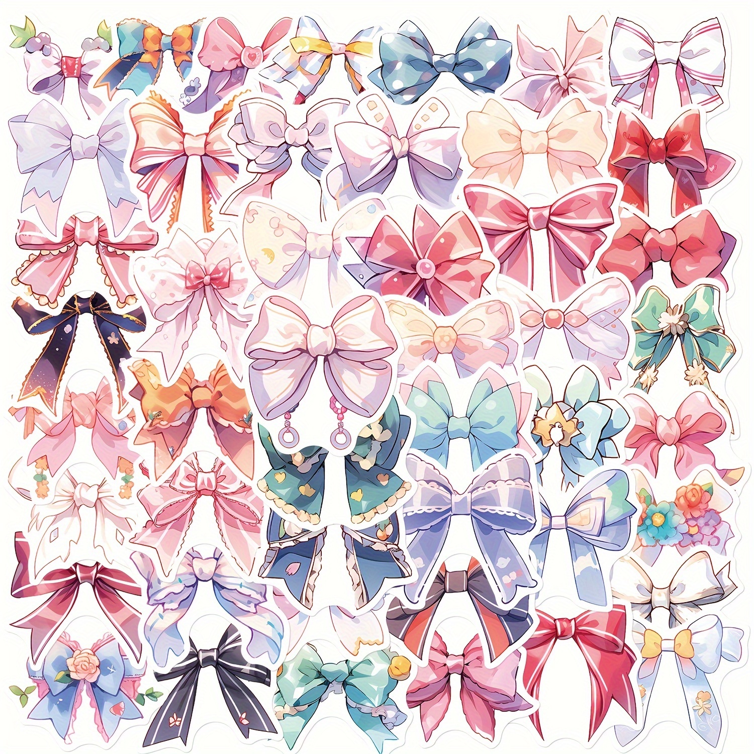 Adorable Pink Bow Stickers, Perfect for Scrapbooking and Decorations, Ideal  Birthday Gift for Craft Lovers 