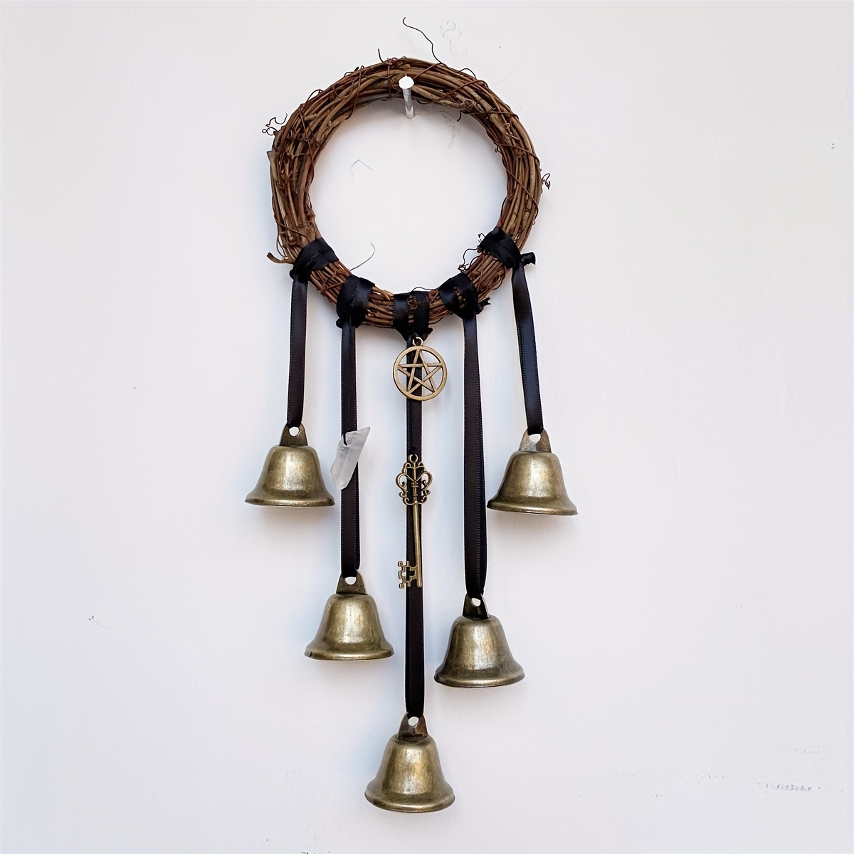  Witch Bells for Door Knob Protection - Wicca Altar Bell for  Negative Energy Protection - Witches Bells Door Knob Decor - Bless Home  with Positive Energy - Wiccan Bell Witch Protection