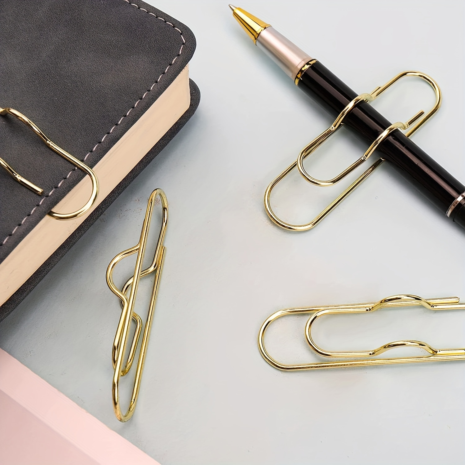 Gold Pen Holder Clip Planner Accessories Planner Pen 