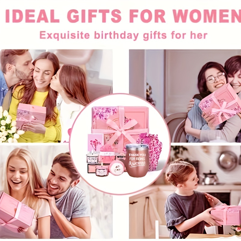 Birthday Gifts for Women, 12 Pampering Items, Aesthetic & Relaxing Spa Set for Coworker, Boss, Best Friend, Girlfriend, Wife, & Mom, on Christmas