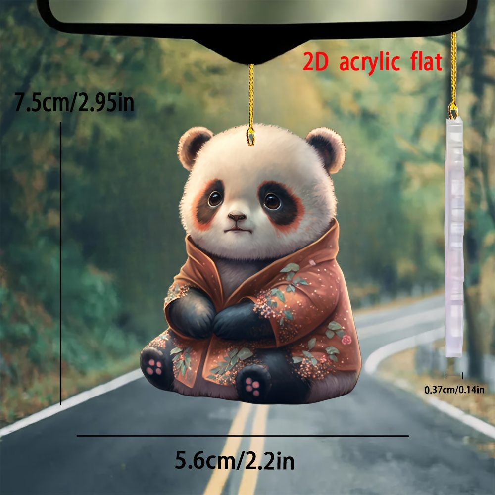 Cartoon Panda Auto Dekoration Hängendes Ornament, Niedliche Mini