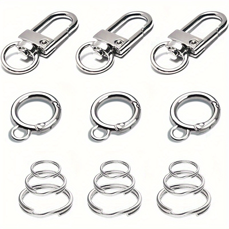 15pcs Replaceable Dog Id Name Tag Ring Clip Dog Tag Attachment